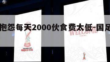 国足抱怨每天2000伙食费太低-国足负担费用